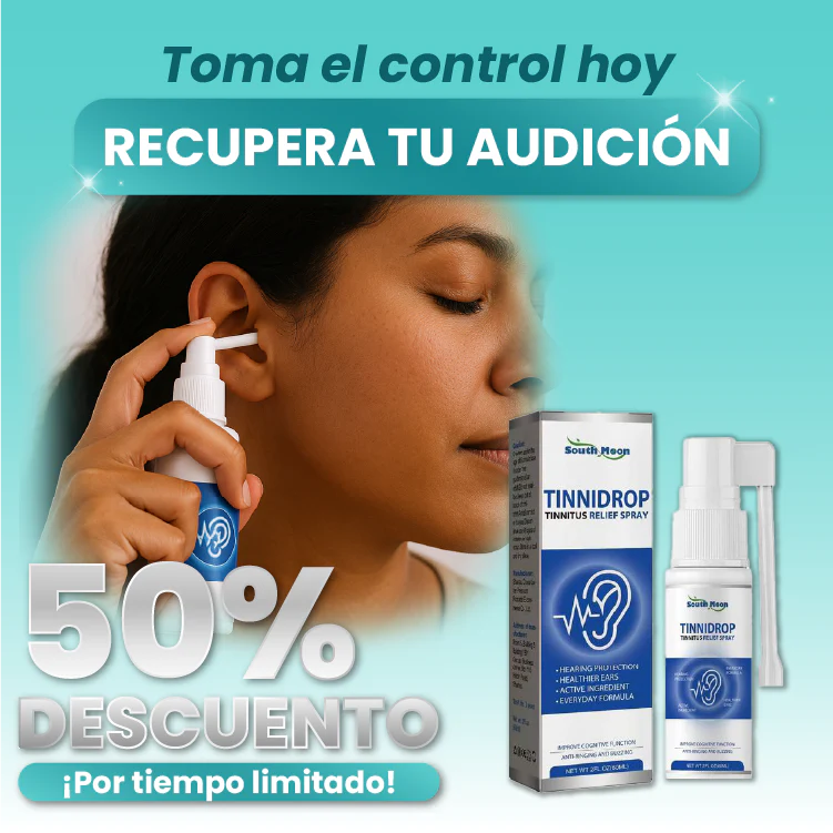 TINIEAR® Solución auditiva anti-tinitus, sordera, pitidos e infecciones👂🏻