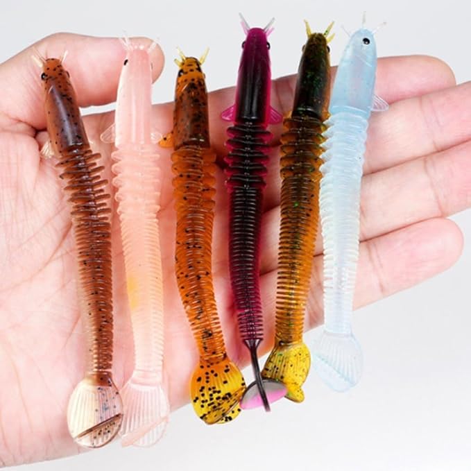 DRAGONBAIT® SETx8 señuelos hiperrealistas con segmento de movimiento para pesca