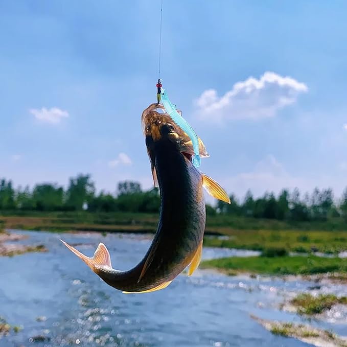 DRAGONBAIT® SETx8 señuelos hiperrealistas con segmento de movimiento para pesca