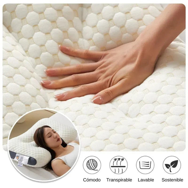 PROMO 2X1🔥CLOUDFFY® Almohada ortopédica viscoelástica elimina dolor de cuello y cabeza☁️