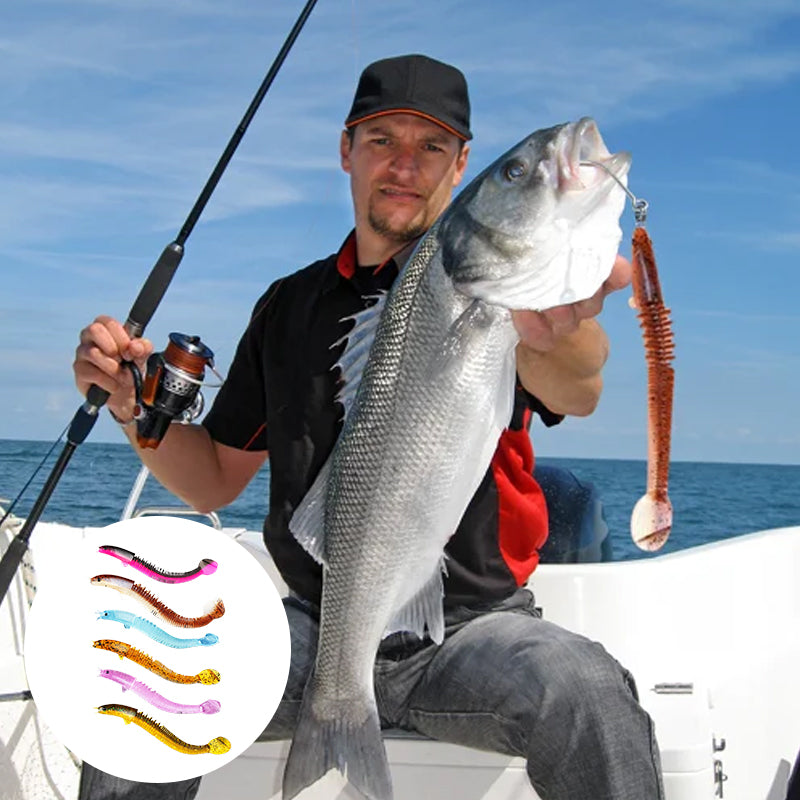 DRAGONBAIT® SETx8 señuelos hiperrealistas con segmento de movimiento para pesca