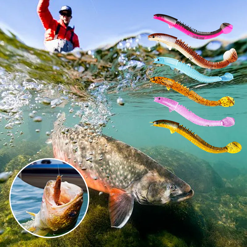 DRAGONBAIT® SETx8 señuelos hiperrealistas con segmento de movimiento para pesca