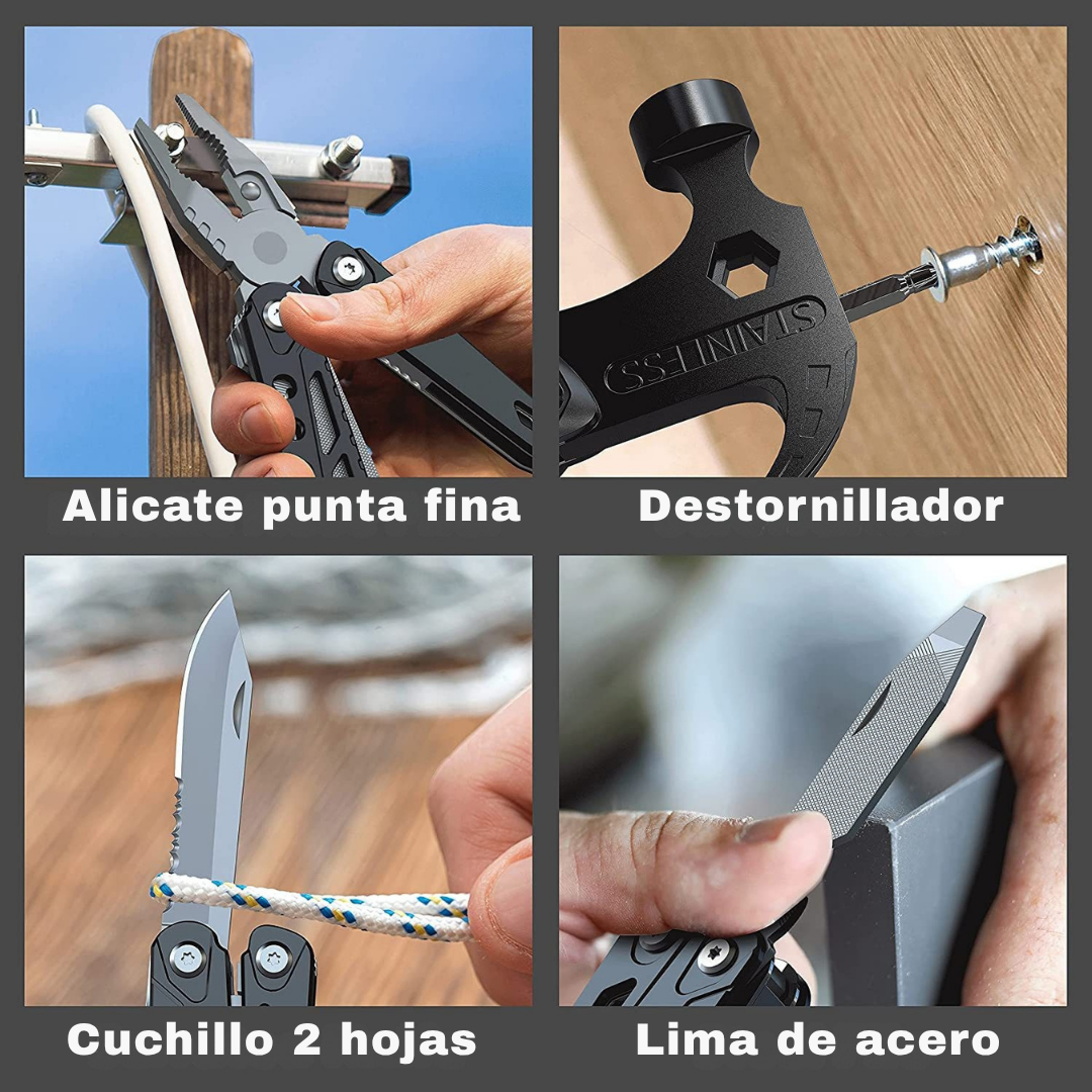 HAMMERCRACK® 14 Funciones en 1 Multiherramienta en Acero INOXIDABLE🔥
