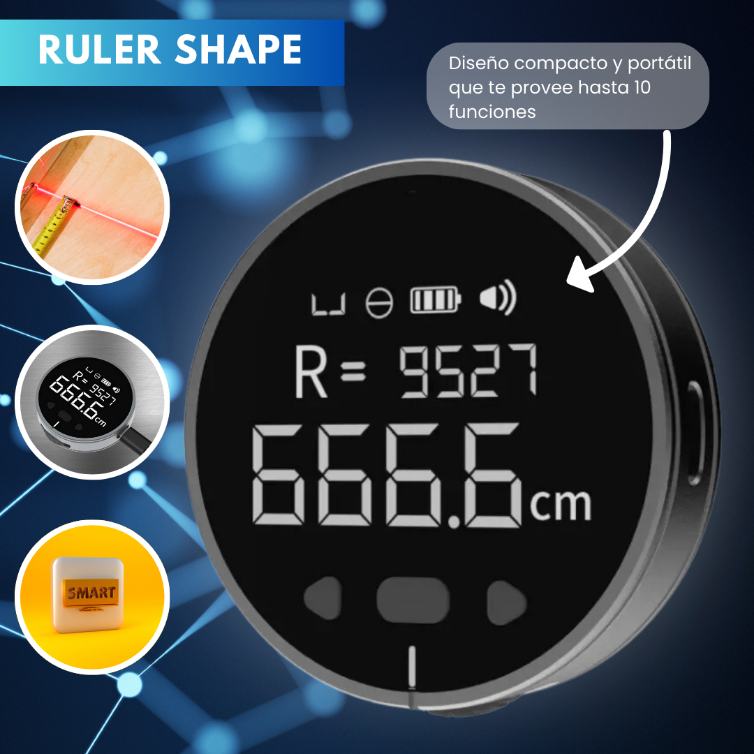 RulerShape - Medidor Eléctrico Digital Multifuncional