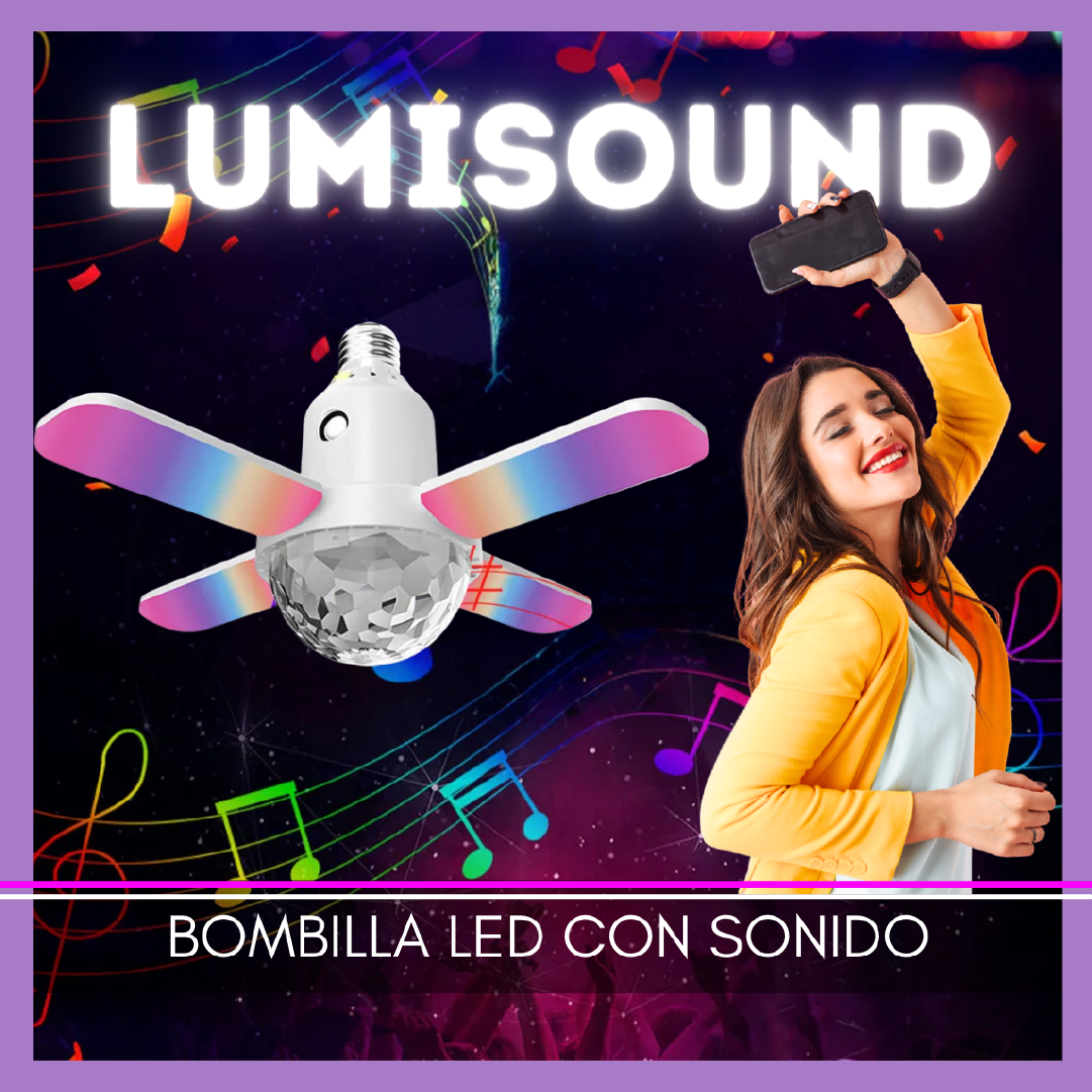 Bombillas con Color Adaptativo LED de alta potencia con Parlante Bluetooth