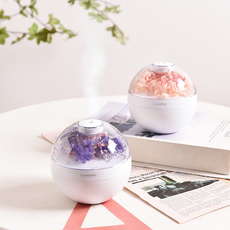 Humificador esférico de aromaterapia floral + SETx2 esencias