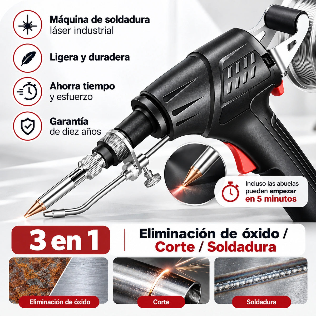 HeatFusion - Herramienta De Soldadura Láser Industrial