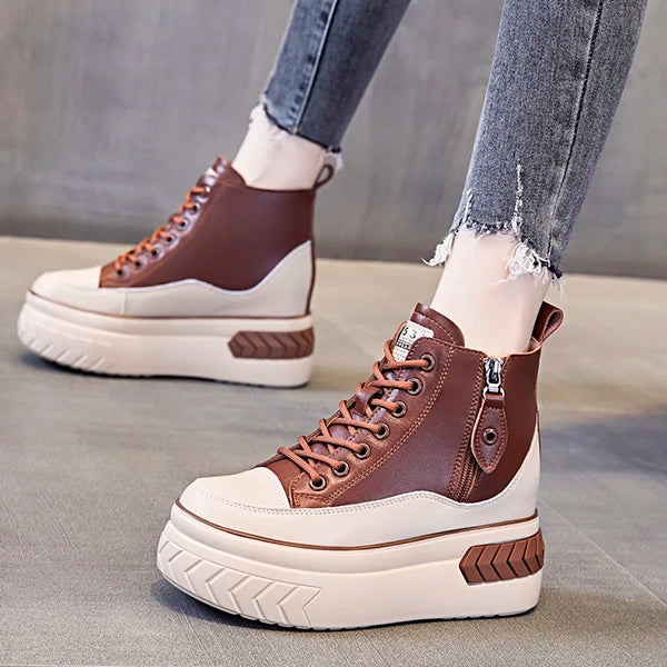 Softboots - Botas de plataforma en cuero genuino - botin skinni