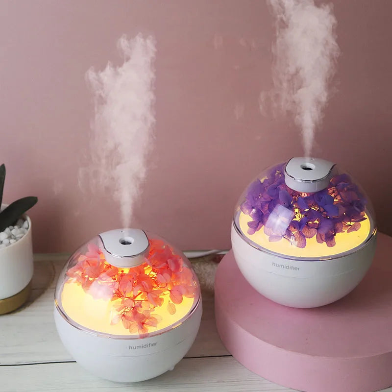 Humificador esférico de aromaterapia floral + SETx2 esencias