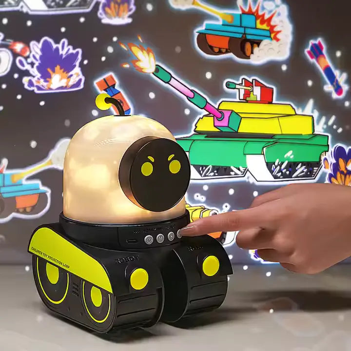 Robot Educativo 3 en 1 – Luz de Noche, Proyección Espacial y Sonido Inalámbrico