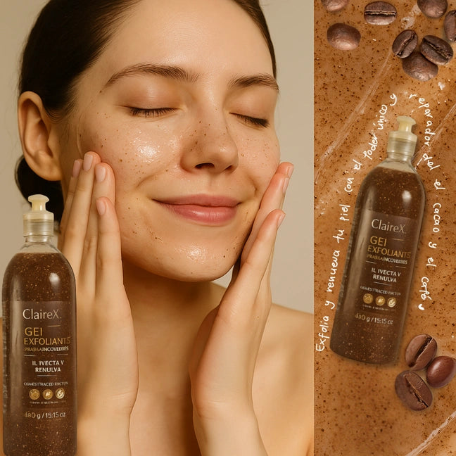 Cocoa Pureté™ Exfoliante Esencial de cacao con granulos de cafe y vitamina E