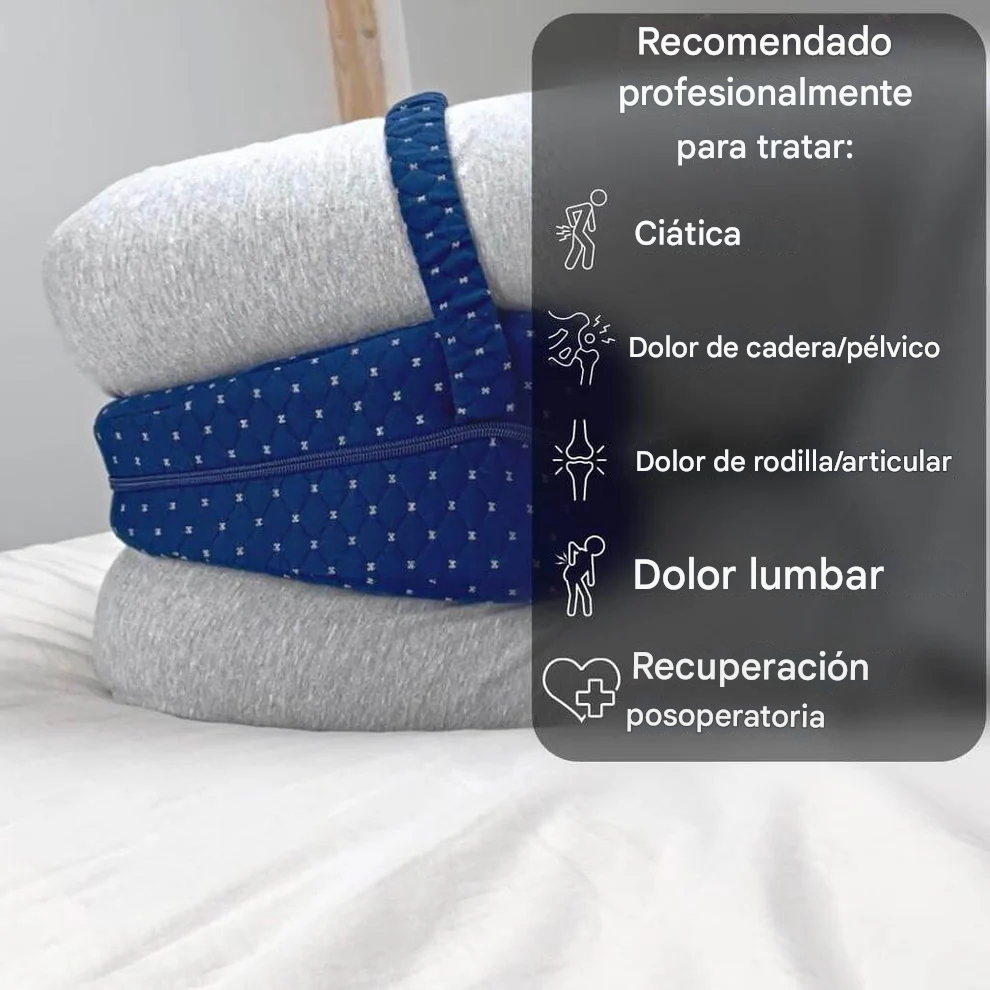LEG REST® Almohada de alineación y alivio del dolor de cadera y espalda para quienes duermen de lado!