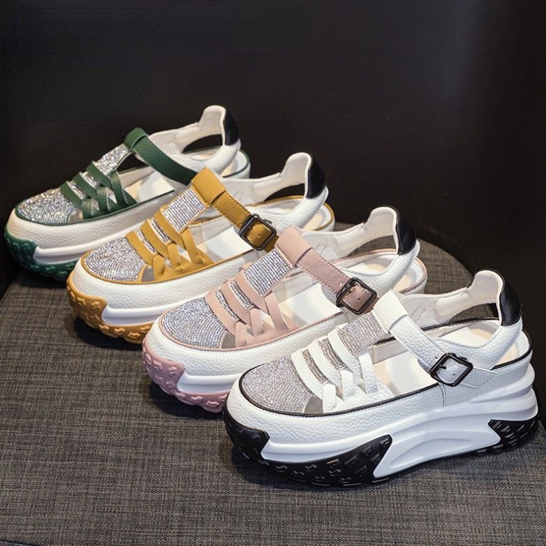 Valenzzia - zapatos trenzados con plataforma ultracomfort en cuero genuino