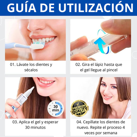 LÁPIZ BLANQUEADOR DE DIENTES CON FÓRMULA MEJORADA - SMILE WHITE™