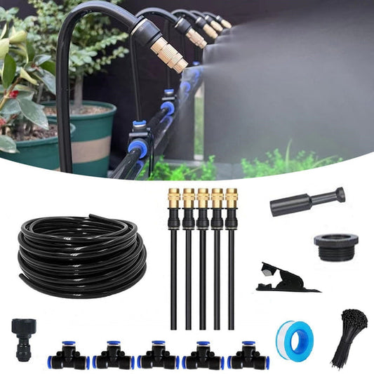 Sistema de riego automático para jardín con curvatura de 360°