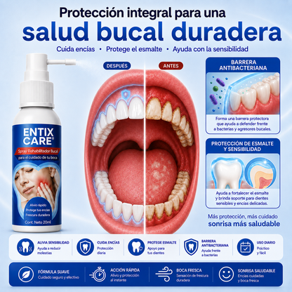 ENTIX CARE® Rehabilitador Bucal para Encías | Cuidado y Protección Bucal