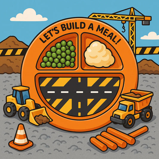 Build & Bite® Set platillero recreativo de construcción para cenas más divertidas🏗️