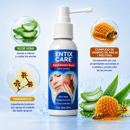 ENTIX CARE® Rehabilitador Bucal para Encías | Cuidado y Protección Bucal