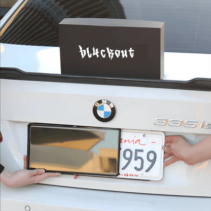Blackout Plate Cover® cubierta para matrícula CARRO/MOTO🔥