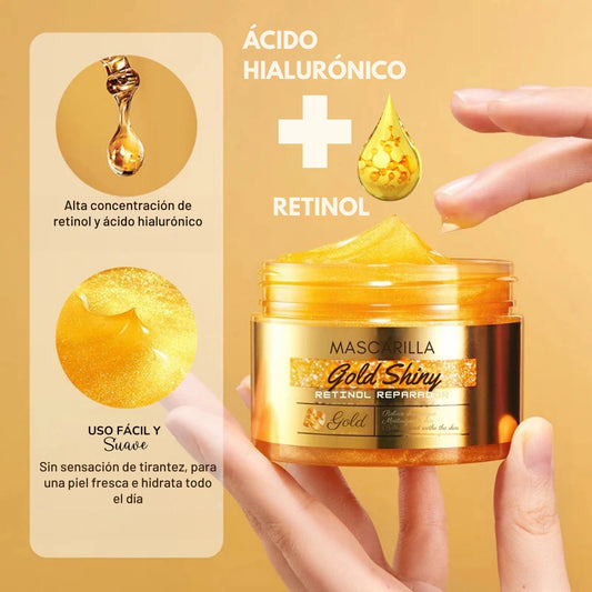 Mascarilla de retinol con hoja de oro PREMIUM