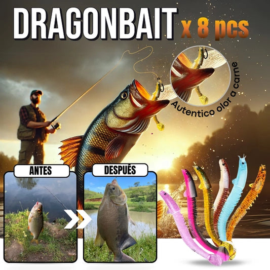 DRAGONBAIT® SETx8 señuelos hiperrealistas con segmento de movimiento para pesca