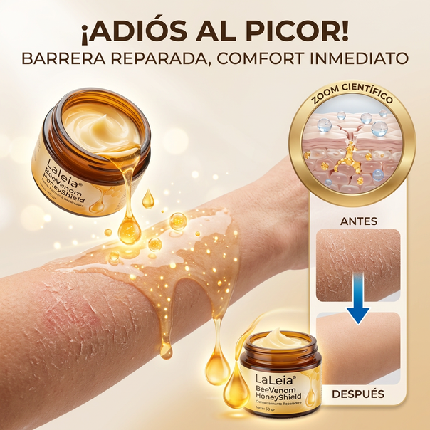 Crema para el tratamiento de la psoriasis Laleia® con veneno de abeja