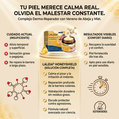 Crema para el tratamiento de la psoriasis Laleia® con veneno de abeja
