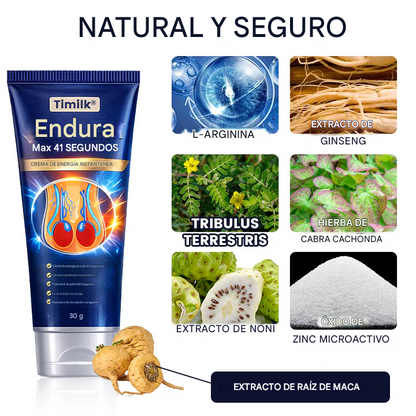 Crema para la erección instantánea Timilk® EnduraMax de 41 segundos