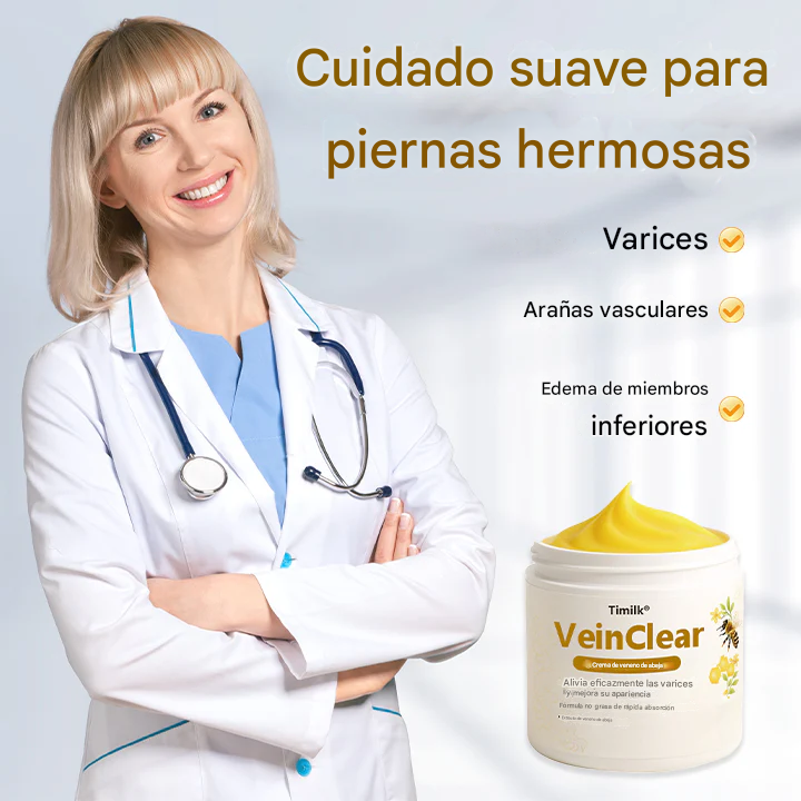 Crema de veneno de abeja Timilk® VeinClear | ✨ ¡Alivio visible en solo 7 días! 🦵🌿