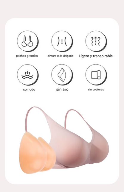 SILICON BUMP® Sujetador de realce en silicona con efecto gota hiperrealista🍒