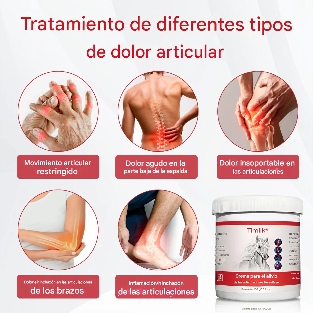 HorseEase Timilk® Crema para el alivio de las articulaciones 🐎