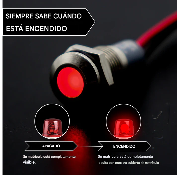 Blackout Plate Cover® cubierta para matrícula CARRO/MOTO🔥