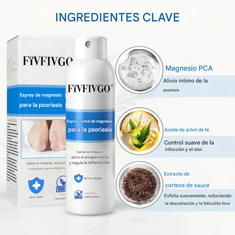 REGEM® Spray herbal de magnesio para la psoriasis
