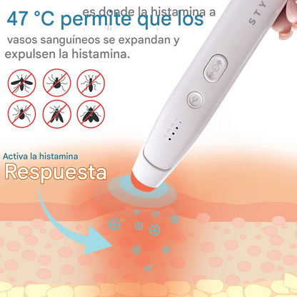 Bolígrafo térmico para picaduras de insectos